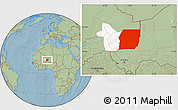 Savanna Style Location Map of n.a., highlighted grandparent region, hill shading