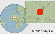 Savanna Style Location Map of n.a., highlighted parent region, hill shading