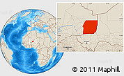 Shaded Relief Location Map of n.a.