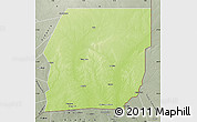Physical Map of n.a., semi-desaturated
