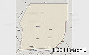 Shaded Relief Map of n.a., semi-desaturated