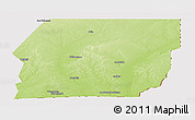 Physical Panoramic Map of n.a., cropped outside