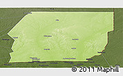 Physical Panoramic Map of n.a., darken