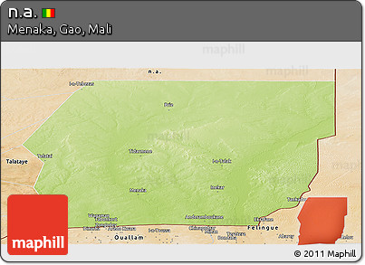 Physical Panoramic Map of N.a., satellite outside