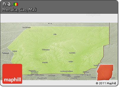 Physical Panoramic Map of N.a., semi-desaturated