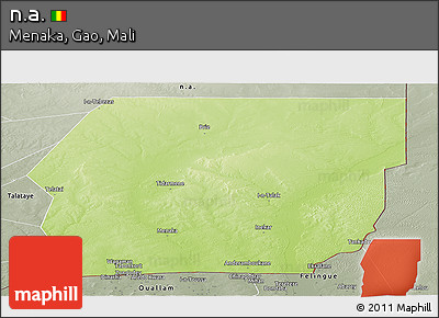 Physical Panoramic Map of N.a., semi-desaturated