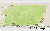 Physical Panoramic Map of n.a., shaded relief outside