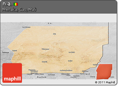 Satellite Panoramic Map of N.a., desaturated