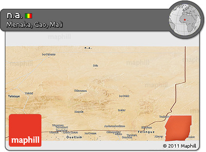 Satellite Panoramic Map of N.a.