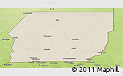 Shaded Relief Panoramic Map of n.a., physical outside