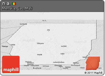 Silver Style Panoramic Map of N.a.