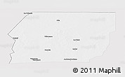 Silver Style Panoramic Map of n.a., single color outside