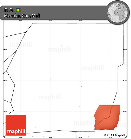 Blank Simple Map of N.a., no labels
