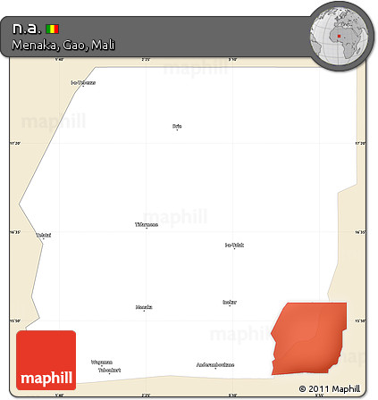 Classic Style Simple Map of N.a., single color outside