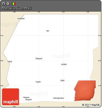 Classic Style Simple Map of N.a., single color outside