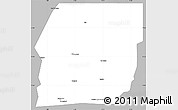 Gray Simple Map of n.a., single color outside