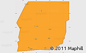 Political Simple Map of n.a., cropped outside
