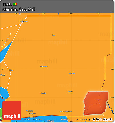Political Simple Map of N.a.