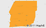 Political Simple Map of n.a., single color outside