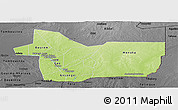 Physical Panoramic Map of Gao, darken, desaturated