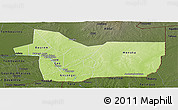 Physical Panoramic Map of Gao, darken