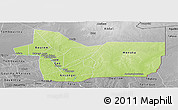 Physical Panoramic Map of Gao, desaturated