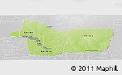 Physical Panoramic Map of Gao, lighten, desaturated