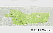 Physical Panoramic Map of Gao, lighten, semi-desaturated