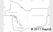 Blank Simple Map of Gao, cropped outside