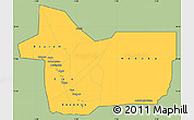 Savanna Style Simple Map of Gao, cropped outside