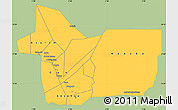 Savanna Style Simple Map of Gao, single color outside