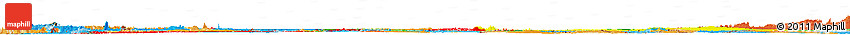 Flag Horizon Map of Mali, political outside, flag rotated