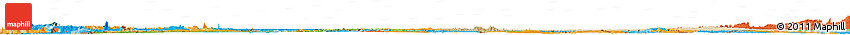 Satellite Horizon Map of Mali, political outside