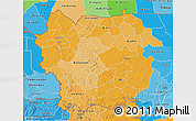 Political Shades 3D Map of Kayes