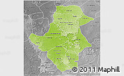 Physical 3D Map of Bafoulabe, desaturated