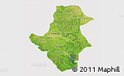 Satellite 3D Map of Bafoulabe, cropped outside