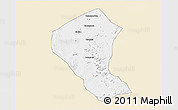Classic Style 3D Map of Koundian, single color outside