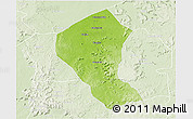 Physical 3D Map of Koundian, lighten