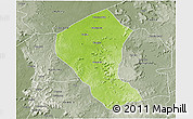 Physical 3D Map of Koundian, semi-desaturated