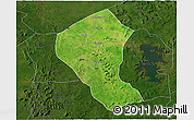 Satellite 3D Map of Koundian, darken