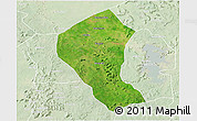 Satellite 3D Map of Koundian, lighten