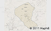 Shaded Relief 3D Map of Koundian, lighten