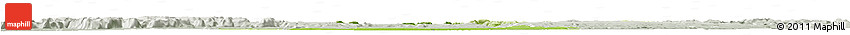 Physical Horizon Map of Koundian, lighten, semi-desaturated