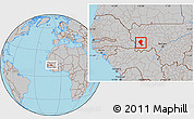 Gray Location Map of Koundian
