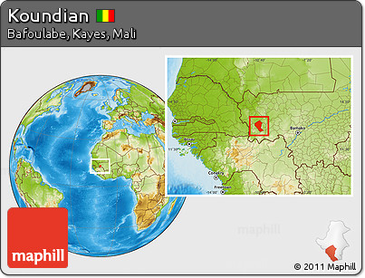 Physical Location Map of Koundian