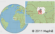 Savanna Style Location Map of Koundian, highlighted parent region, highlighted grandparent region