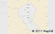 Classic Style Map of Koundian, single color outside