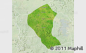 Satellite Map of Koundian, lighten