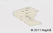 Shaded Relief Panoramic Map of Koundian, cropped outside