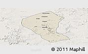 Shaded Relief Panoramic Map of Koundian, lighten